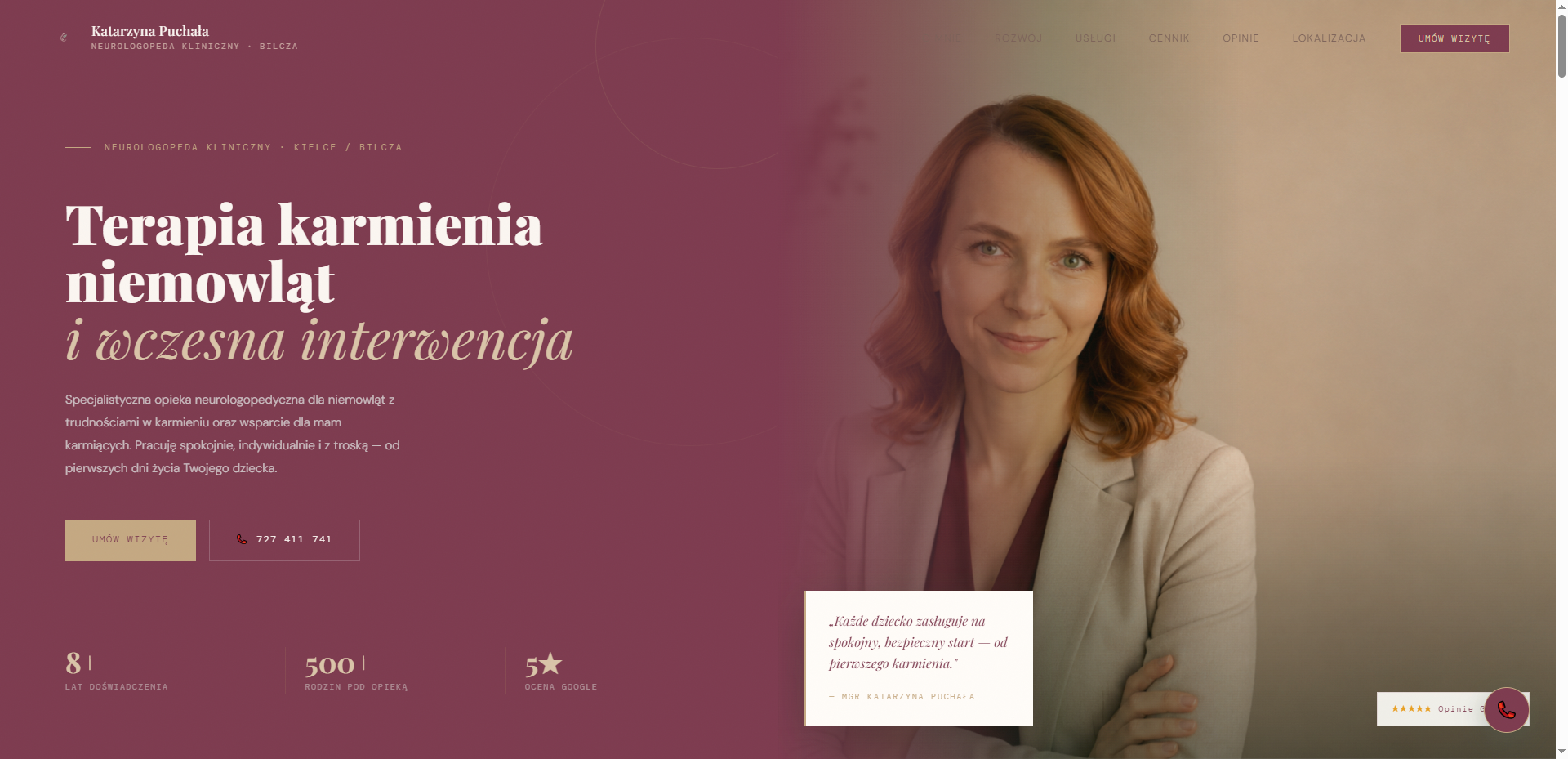 Strona gabinetu logopedycznego